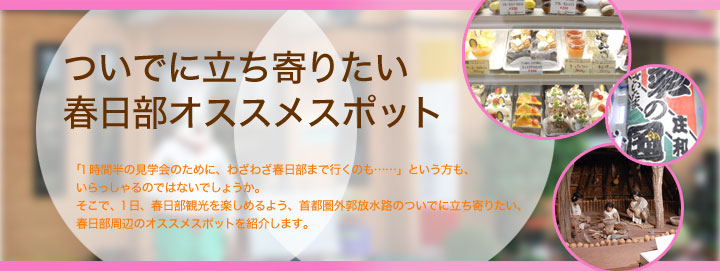 ついでに立ち寄りたい春日部オススメスポット