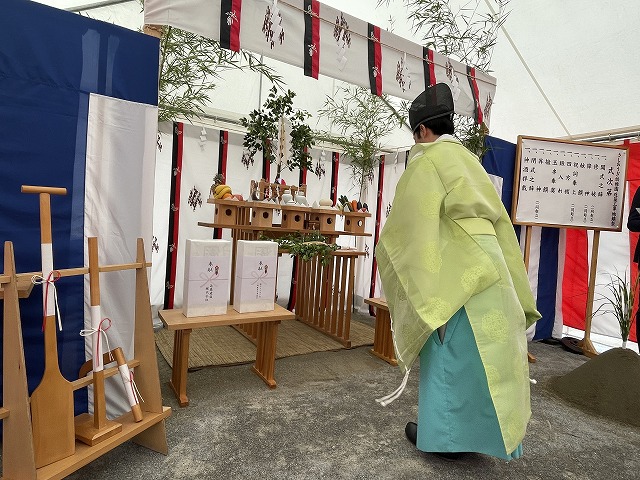 幼稚園改装工事の地鎮祭