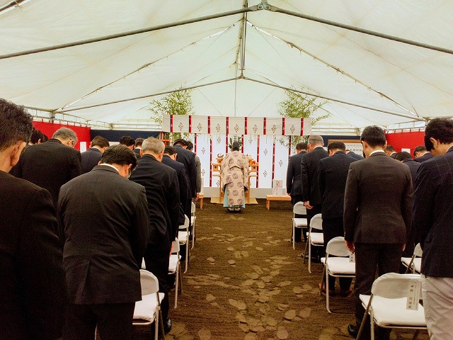 文化施設ホール新築工事 安全祈願祭